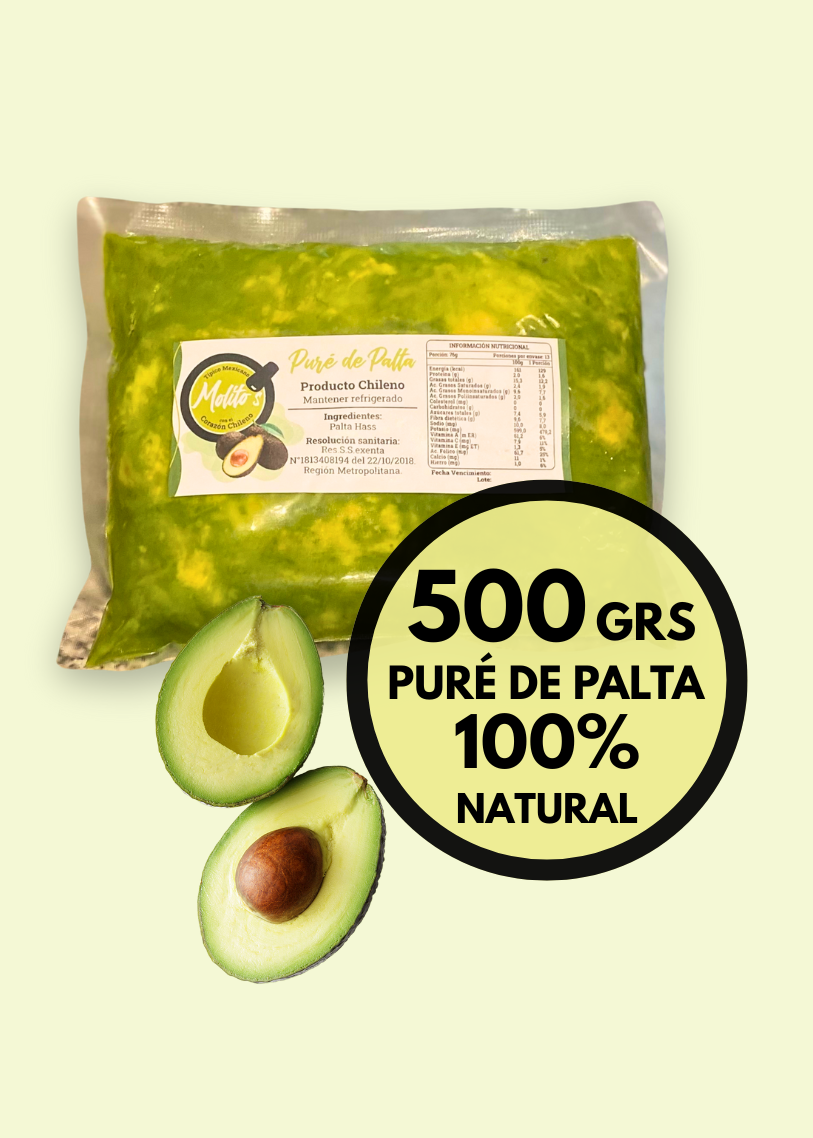PURE DE PALTA HASS (500 GRS)